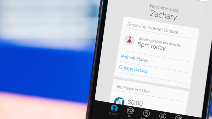 An Xfinity technician appointment confirmation displayed on a smartphone.